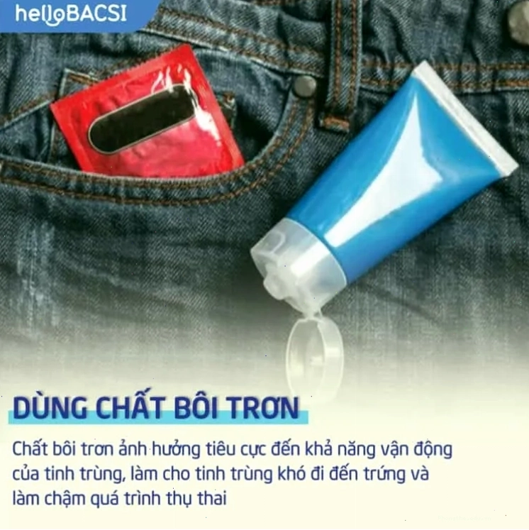 Lựa chọn chất bôi trơn phù hợp để không ảnh hưởng đến tinh trùng