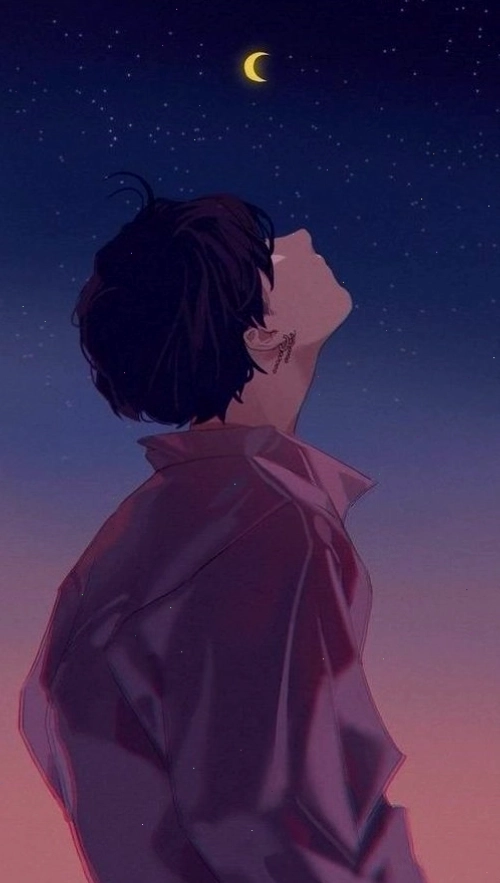 Mẫu avatar nam đơn giản thể hiện sự trầm tư và chất riêng