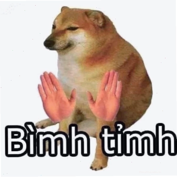 Meme dáng ngồi giữ bình tĩnh hài hước