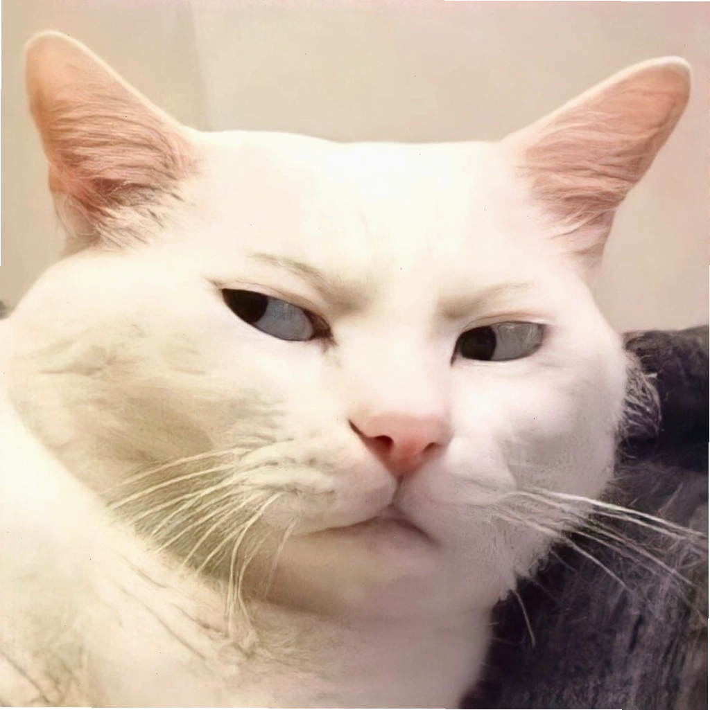 Meme mèo với vẻ mặt "cần được đáp ứng"