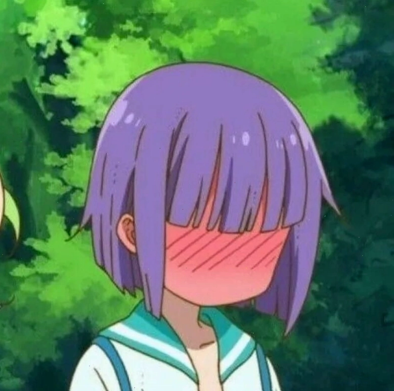 Meme ngầu hình ảnh nhân vật anime với biểu cảm hài hước
