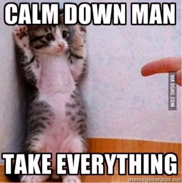 Meme troll với ánh mắt 