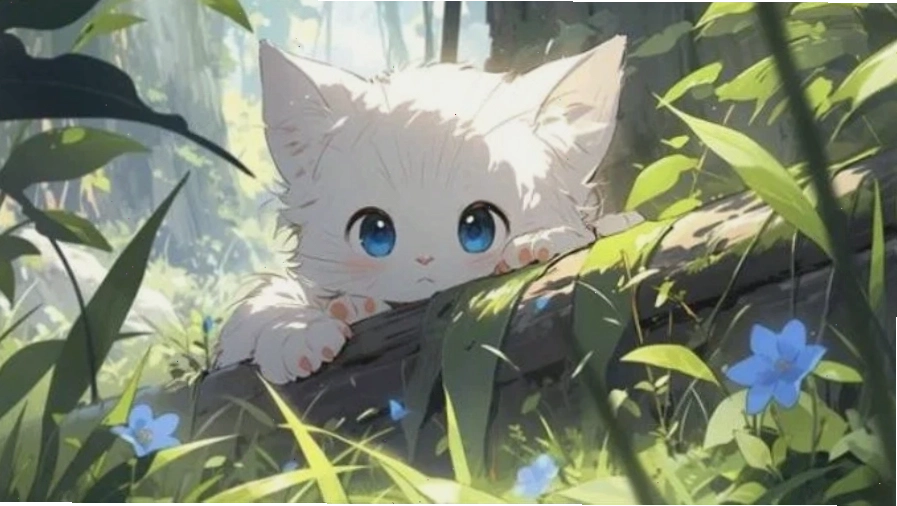 Nam nhân vật anime 3D với ánh mắt sắc sảo