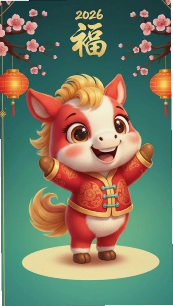 Ngựa thần chúc Phúc xuân Bính Ngọ 2026