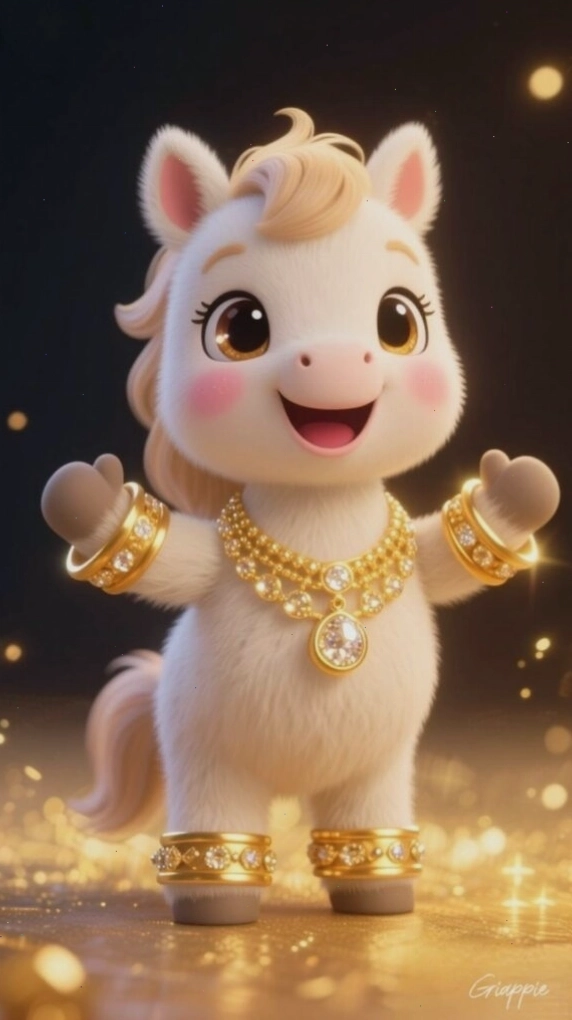 Ngựa vàng tài lộc sung túc cả năm