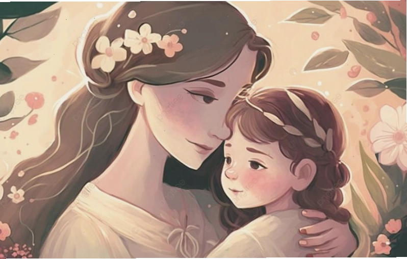 Người mẹ đơn thân mạnh mẽ bên con