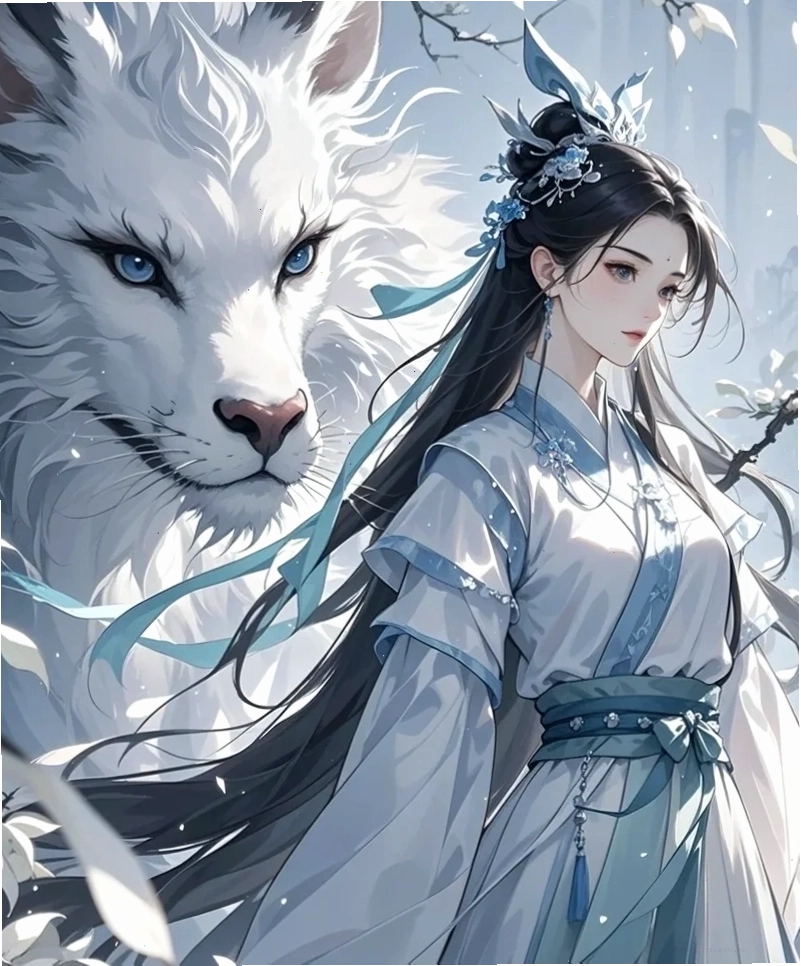 Nữ nhân vật anime cổ trang trong trang phục dạo phố