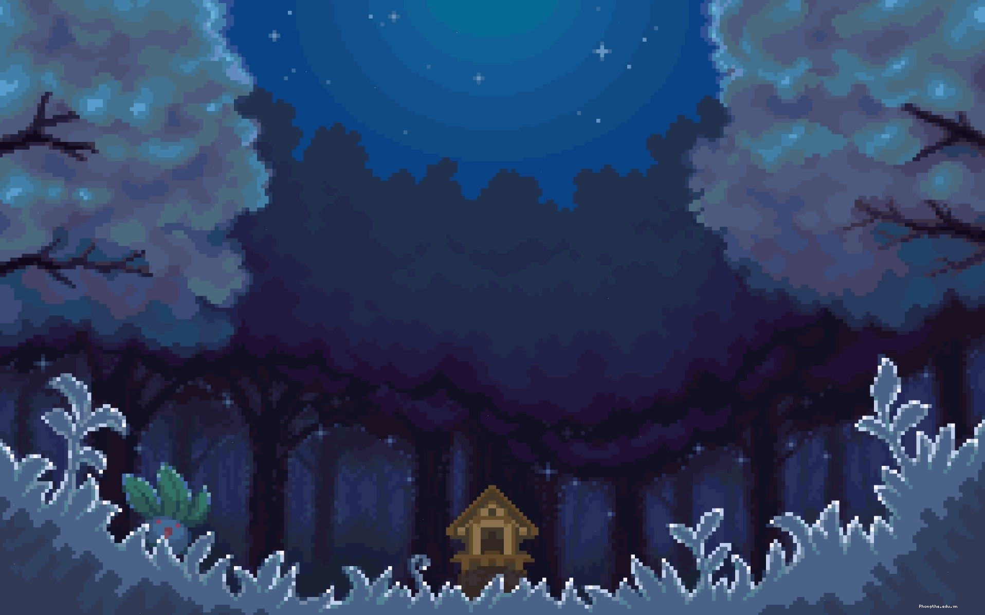 Pixel art anime trong bối cảnh trò chơi điện tử