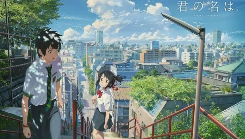 Poster phim Your Name - Tên cậu là gì? với hình ảnh hai nhân vật chính