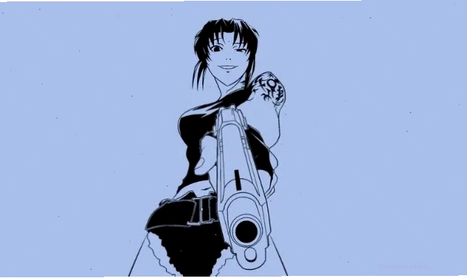 Revy, nhân vật nữ anime mạnh mẽ với súng