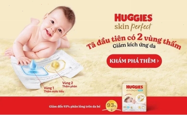 Sản phẩm tã Huggies Skin Perfect