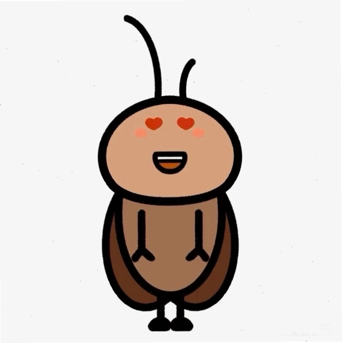 Sticker con gián cho bộ sưu tập nhãn dán