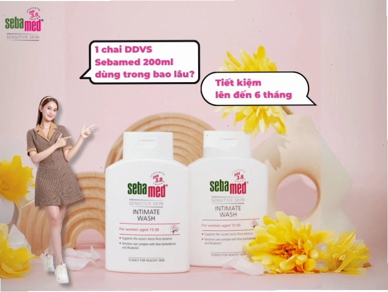 Thời gian sử dụng một chai dung dịch vệ sinh phụ nữ Sebamed
