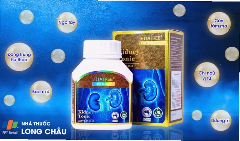 Thuốc bổ thận Kidney Tonic Vitatree hỗ trợ tăng cường chức năng thận