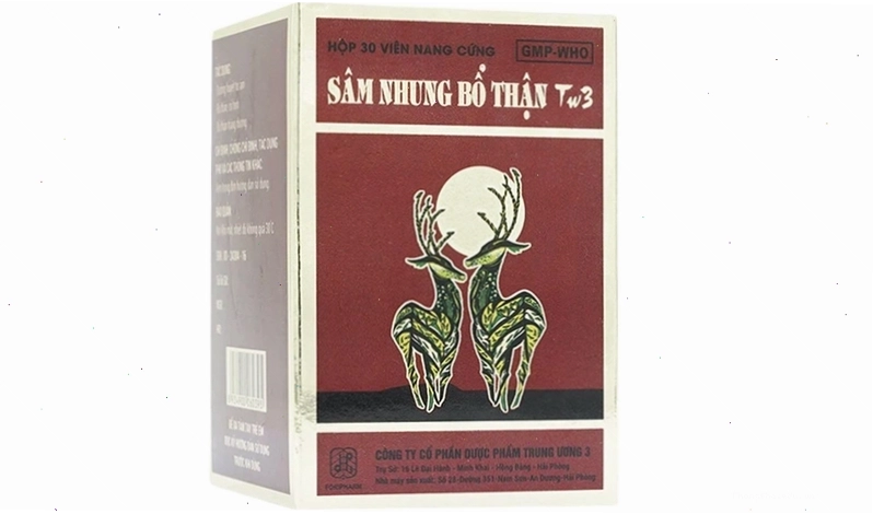 Thuốc sâm nhung bổ thận TW3 bồi bổ cơ thể và tăng cường sinh lực
