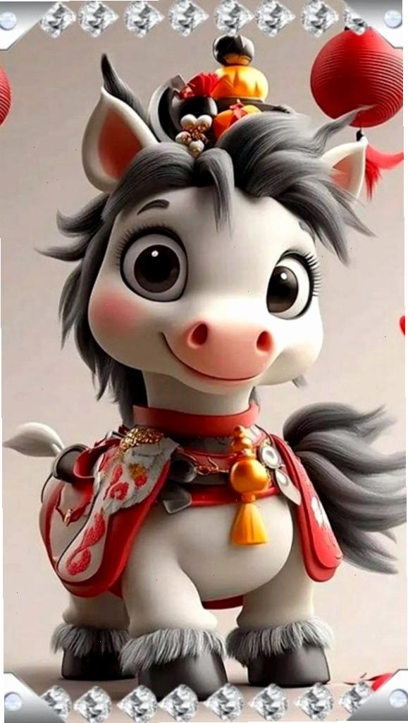Tiểu Ngựa đáng yêu cầu chúc bình an