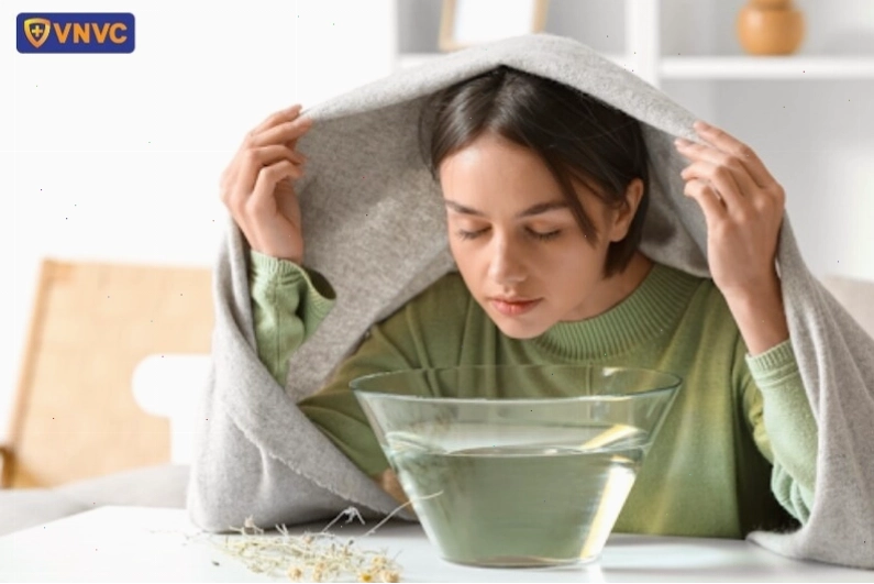 Xông hơi giúp bà bầu giảm triệu chứng cúm