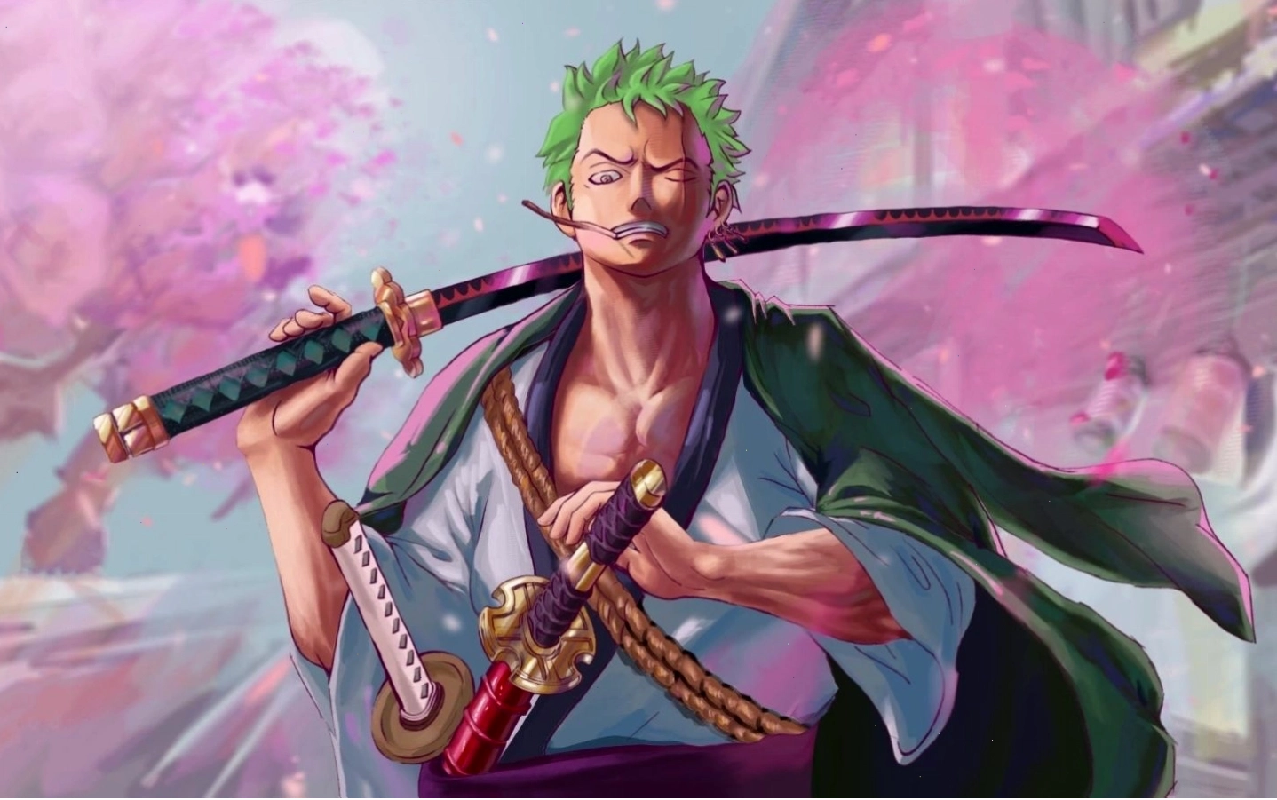 Zoro đang trong thế tấn công