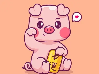Ảnh avatar heo dễ thương cho fan yêu động vật và thú cưng