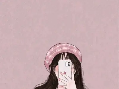 Tải ngay ảnh avatar nữ che mặt cute cho trang cá nhân nổi bật