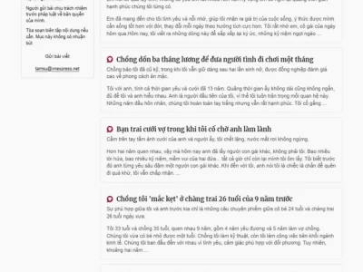 Mục tâm sự: Những câu chuyện tình yêu và cuộc sống đầy cảm xúc